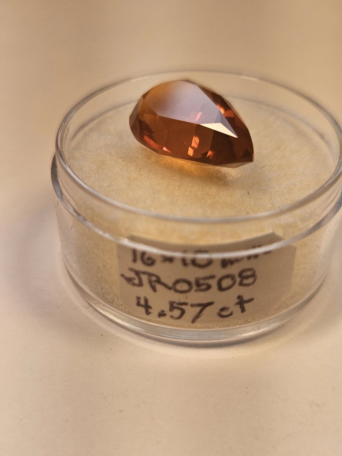 OREGON FIRE OPAL loose gemstone 4.57ct 16×10mm OFO2