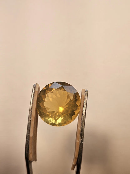 OREGON FIRE OPAL 5.78ct 12mm Round. Juniper Ridge OFO8